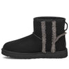 UGG(WMNS)  Classic Mini Shearling Logo 'Black'