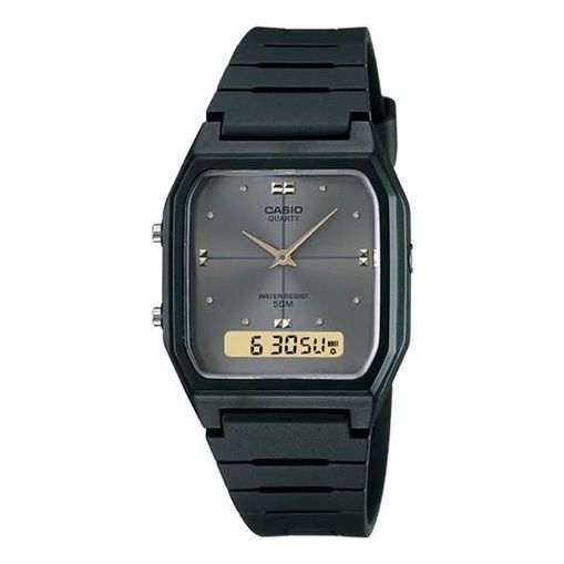 CASIOQuartz Waterproof Mens Black Analog/Digital Combo