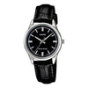 CASIORetroPointer SeriesWatch ClassicLeather Black Quartz Waterproof Black Dial Black Analog