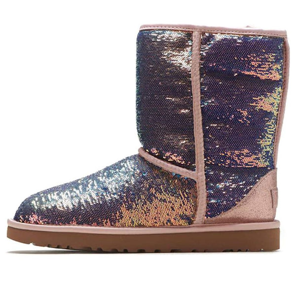 UGG(WMNS)  Classic Short Cosmos Sequin Rose Gold