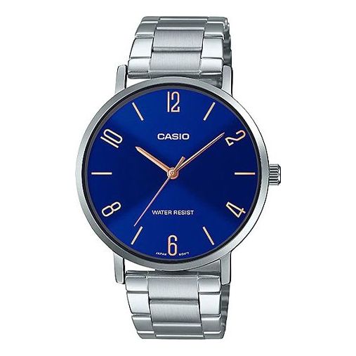 CASIOCasio Dress Analog Watch 'Royal Blue Silver'