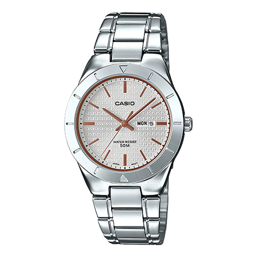 CASIOAnalogue Series Waterproof Quartz Silver/White