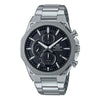 CASIOWaterproof Sports EDIFICE Solar Powered Mens Black Analog