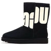 UGG(WMNS)  Classic Short 2 Chopd 'Black White'