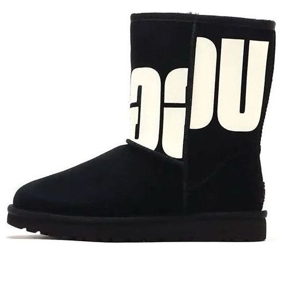 UGG(WMNS)  Classic Short 2 Chopd 'Black White'