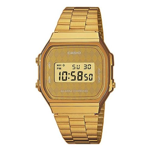 CASIOQuartz Waterproof Unisex Mens Gold Digital