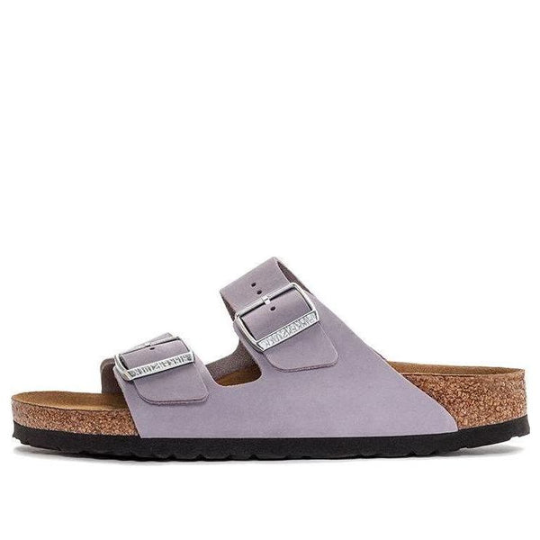 Birkenstock(WMNS)  Arizona Soft Footbed Nubuk Leather Narrow Fit 'Purple Fog'