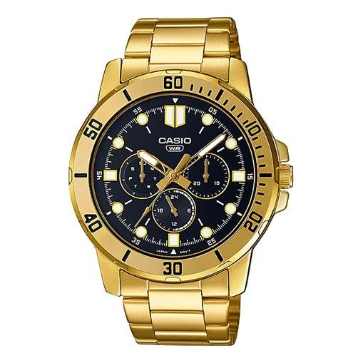 CASIOSports Quartz Waterproof Black Dial Mens Black Analog