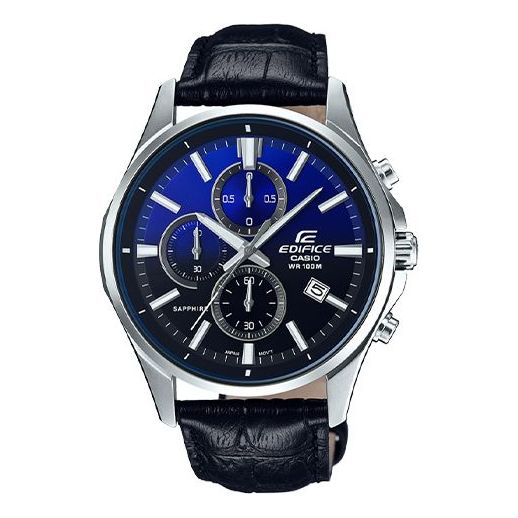 CASIOQuartz Waterproof Sapphire Crystal EDIFICE Mens Blue Analog