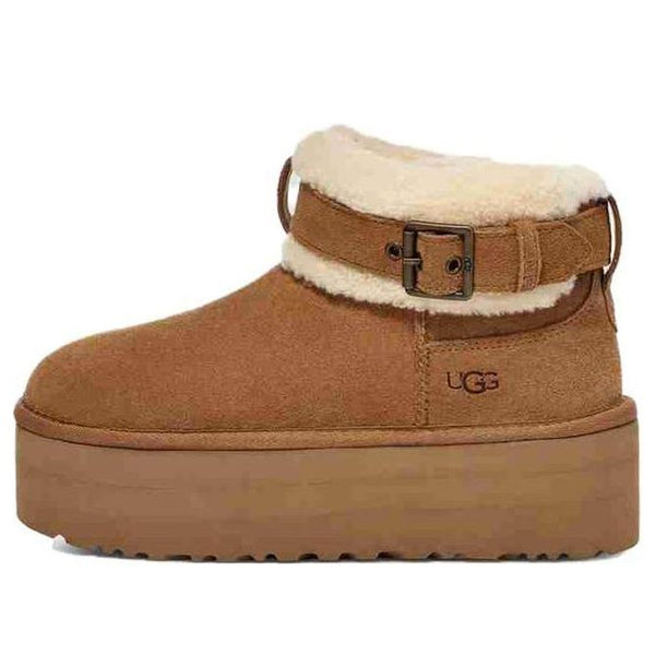 UGG(WMNS)  Ultra Mini Belted Roller Boot 'Chestnut'