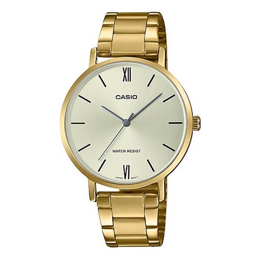CASIODRESS Series Waterproof Gold Analog