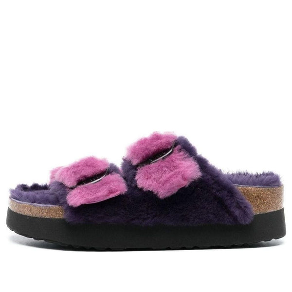 Birkenstock(WMNS)  Arizona Big Buckle PAP Fur ' Purple Orchid/Dark Berry'