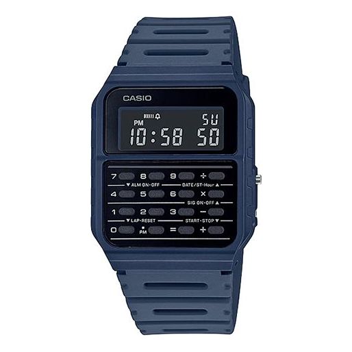 CASIOYOUTH Vintage Calculater Muli-Functional Unisex Mens Blue Digital
