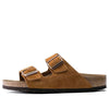 BirkenstockArizona Soft Footbed Suede Leather Narrow Fit Slides 'Mink'