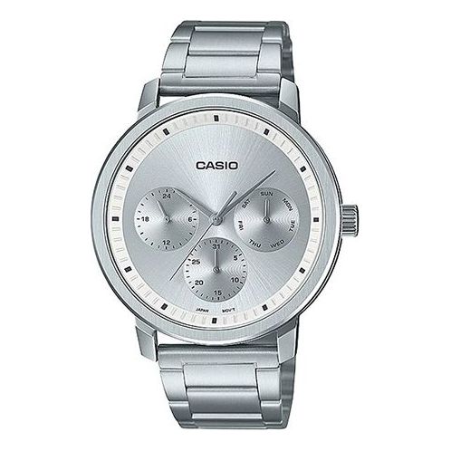 CASIOCasio Dress Analog Watch 'Black Silver Metallic'