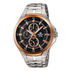 CASIOQuartz Waterproof Sports EDIFICE Mens Rose Gold Analog