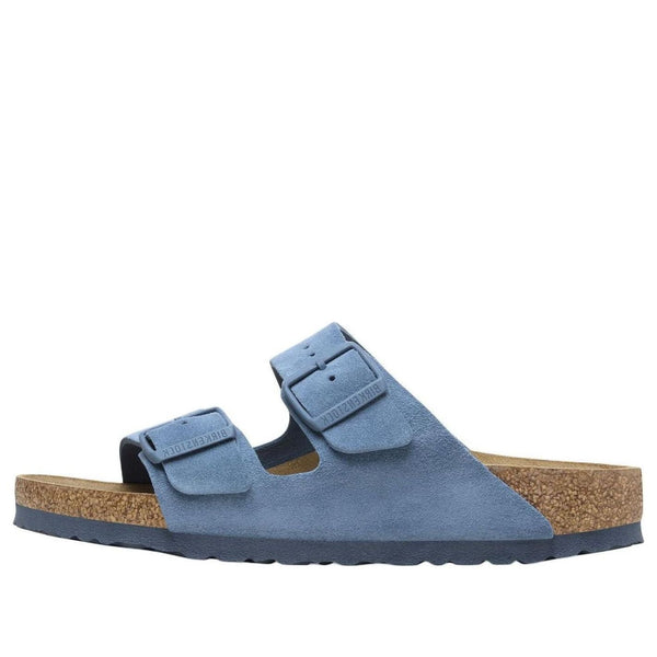 BirkenstockArizona Soft Footbed Suede Leather Sandals 'Elemental Blue'
