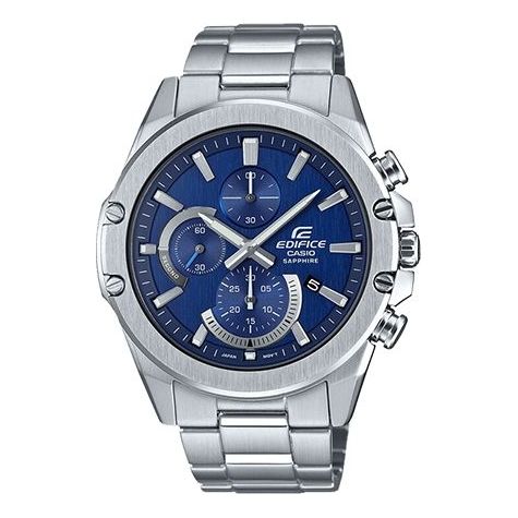 CASIOWaterproof EDIFICE Sapphire Crystal Mens Blue Analog