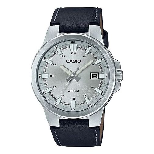 CASIOQuartz Waterproof Mens Silver Analog