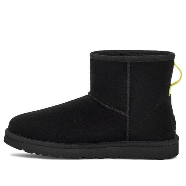 UGG(WMNS)  Classic Mini Side Logo 'Black Neon Green'