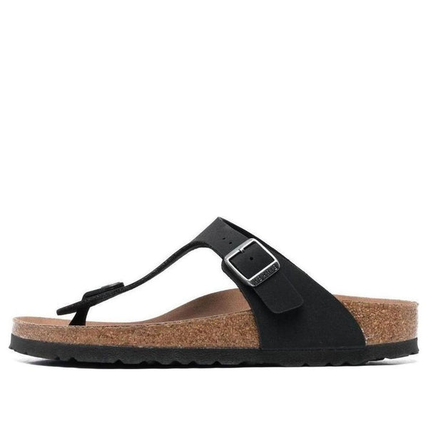 BirkenstockGizeh Vegan Birko-Flor Birkibuc Narrow Fit Sandals 'Black'