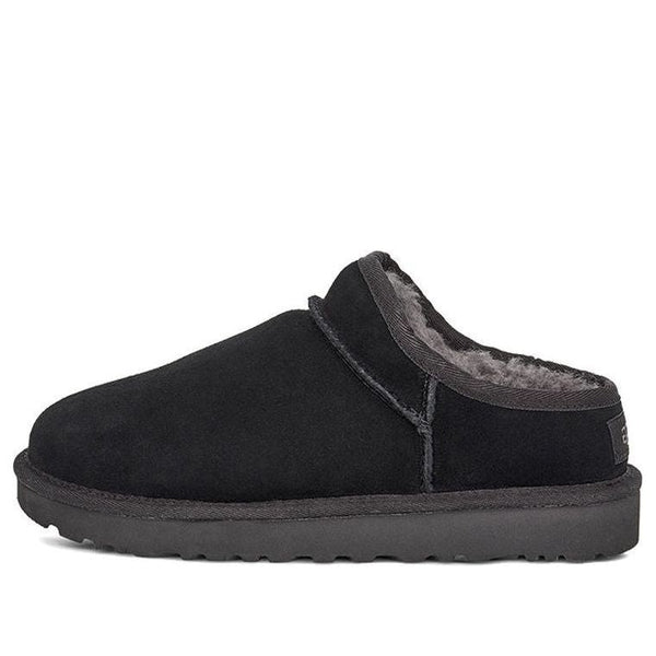 UGG(WMNS)  Classic Slippers Fleece Lined Black