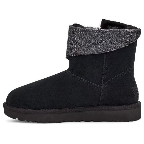 UGG(WMNS)  Classic Caviar Mini Fleece Lined Black
