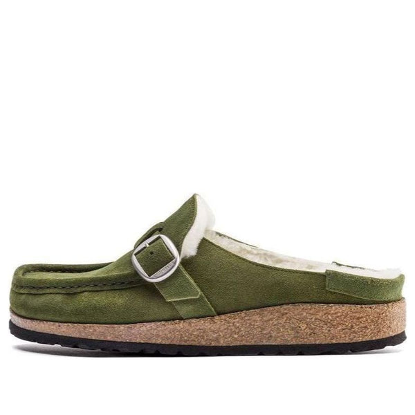 BirkenstockBuckley Shearling Suede Leather 'Mountain View Green'