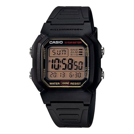 CASIOWaterproof Sports Analog Mens Black Digital