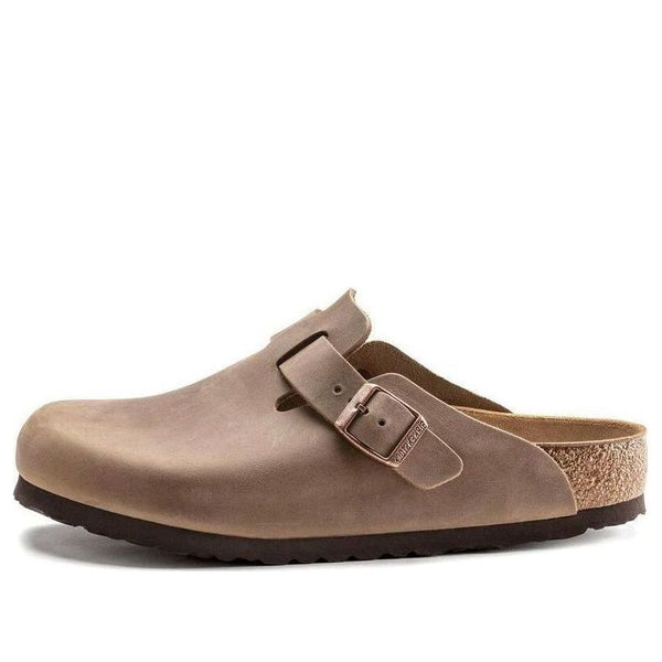 BirkenstockBoston Narrow 'Oiled Leather Tobacco Brown'