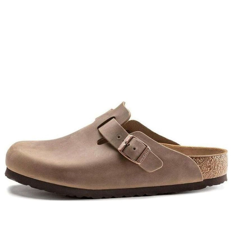BirkenstockBoston Narrow 'Oiled Leather Tobacco Brown'