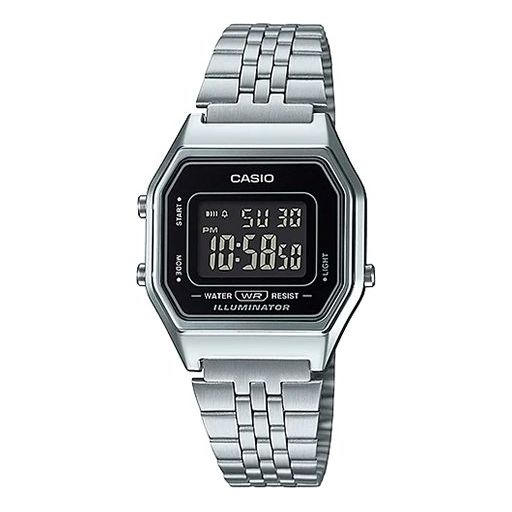 CASIOYOUTH Series Waterproof Quartz LA680WA-1B /Gold Unisex Mens Silver Digital