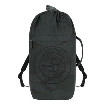 Supremex Stone Island Brushed Cotton Backpack 'Black'