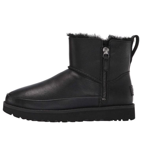 UGG(WMNS)  Classic Zip Mini Snow Boots Black
