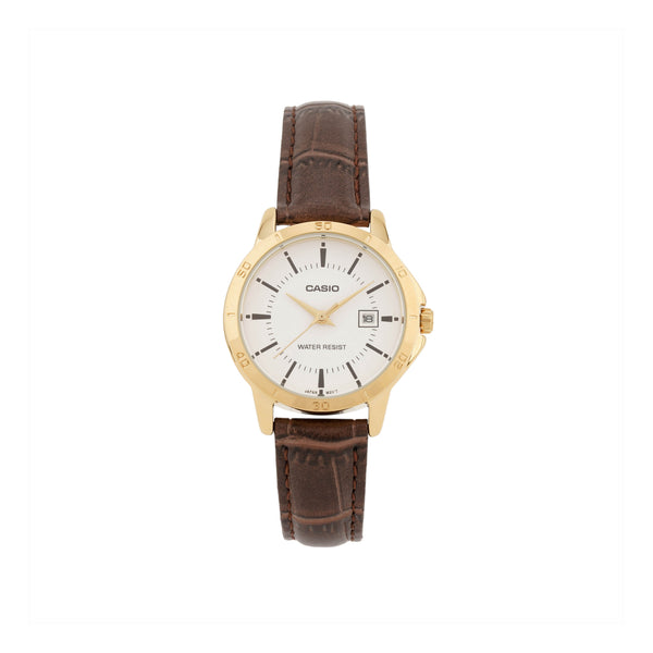 CASIOQuartz Waterproof Brown Analog