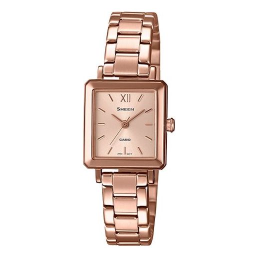 CASIOSHEEN Sapphire Crystal Rose Gold Analog