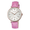 CASIOWaterproof SHEEN Quartz Sapphire Crystal Rose Red Analog