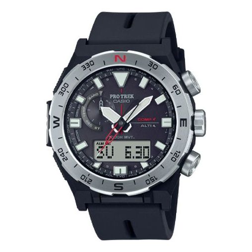 CASIOCasio Pro Trek Mountaineering Analog-Digital Watch 'Black Silver Steel'