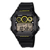CASIOWaterproof Sports Mens Black Digital