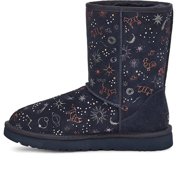 UGG(WMNS)  Classic Zodiac Snow Boots Navy Blue