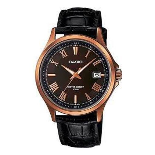 CASIOMale DRESS Japan / South Korea Fashion Mens BlackGold Analog