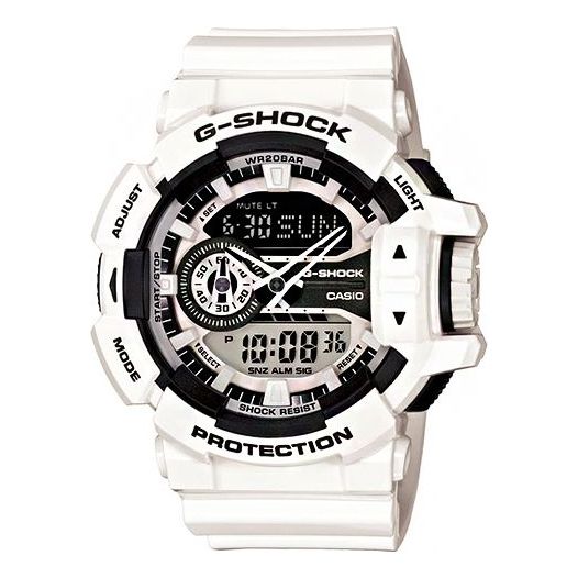 CASIOG-Shock Analog-Digital 'White'