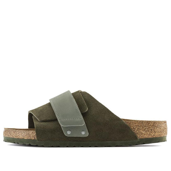 BirkenstockKyoto Suede Leather Sandals 'Thyme'
