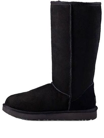 UGG(WMNS)  Classic Tall II Black Fleece Lined