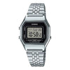 CASIOQuartz Waterproof Unisex Mens Silver Digital