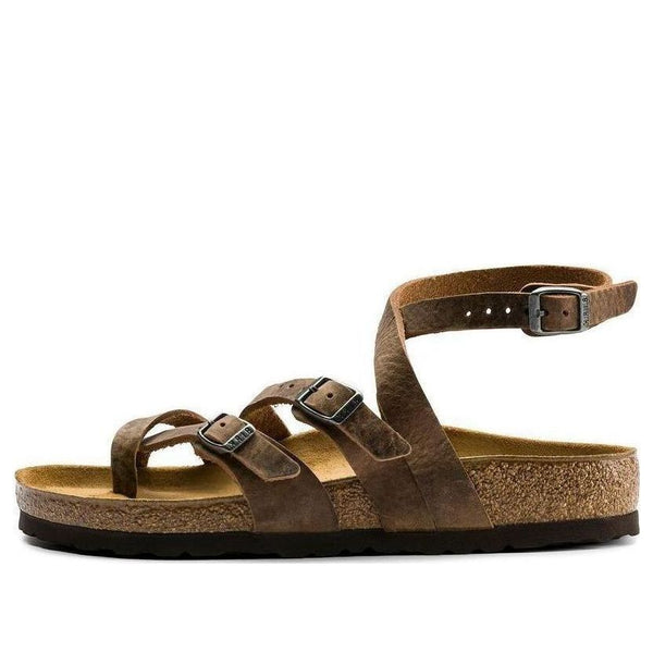 BirkenstockSeres Camberra Old Natural Leather Narrow Fit 'Tabacco'