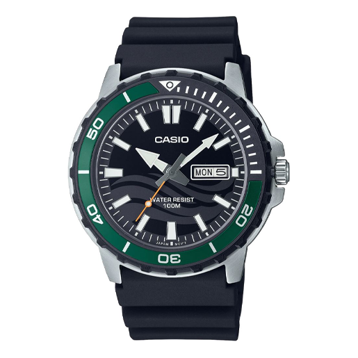 CASIOAnalog 'Black Verdent Green'