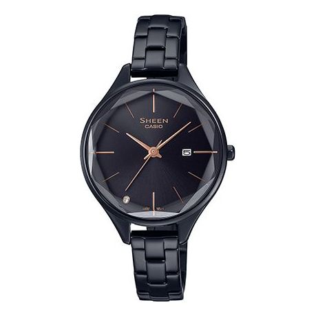 CASIOCasio Sheen Minimalistic Business Analog Watch 'Black Gold'