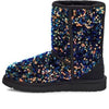 UGG(WMNS)  Classic Short Stellar Sequin Snow Boots Black/Blue