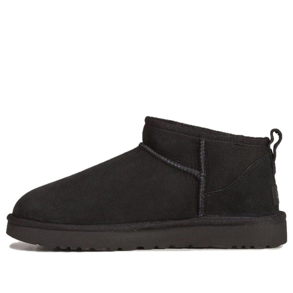 UGG(WMNS)  Classic Ultra Mini Fleece Lined Brown 'Black'